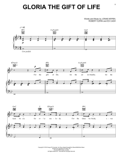 Gloria The Gift Of Life von Andrea Bocelli (Download) 