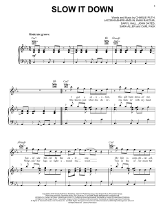 Slow It Down von Charlie Puth (Download) 