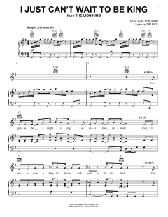 I Just Can't Wait To Be King von Elton John (Download) 