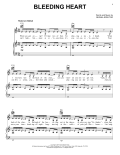 Bleeding Heart von Regina Spektor (Download) 