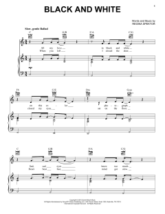 Black And White von Regina Spektor (Download) 