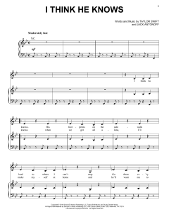 I Think He Knows von Taylor Swift (Download) 