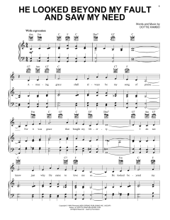 He Looked Beyond My Fault And Saw My Need von Dottie Rambo (Download) 
