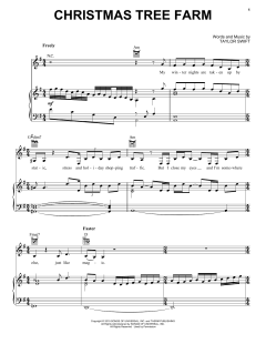 Christmas Tree Farm von Taylor Swift (Download) 