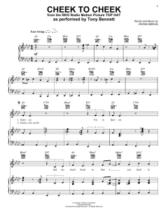 Cheek To Cheek von Irving Berlin (Download) 