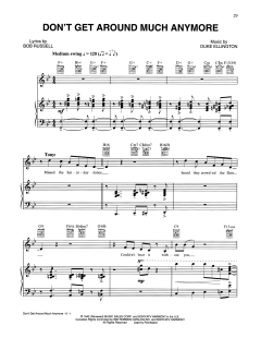 Don't Get Around Much Anymore von Bob Russell (Download) 