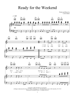 Ready For The Weekend von Calvin Harris (Download) 