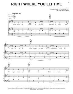 right where you left me von Taylor Swift (Download) 