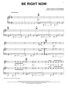 Be Right Now von Ed Sheeran (Download) 