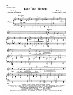 Take The Moment von Stephen Sondheim (Download) 