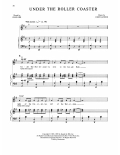 Under The Roller Coaster von Fred Ebb (Download) 