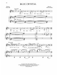 Blue Crystal von Fred Ebb (Download) 