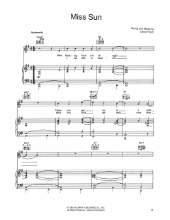 Miss Sun von David Paich (Download) 