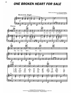 One Broken Heart For Sale von Elvis Presley (Download) 