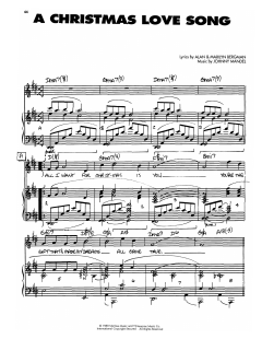 A Christmas Love Song von Johnny Mandel (Download) 