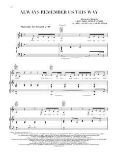 Always Remember Us This Way von Lady Gaga (Download) 