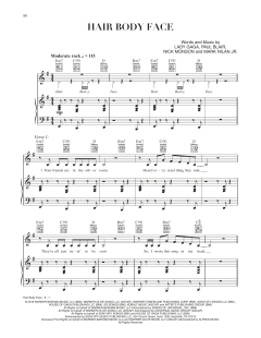 Hair Body Face von Lady Gaga (Download) 