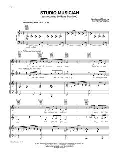 Studio Musician von Barry Manilow (Download) 
