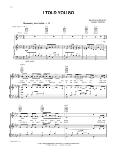 I Told You So von Randy Travis (Download) 