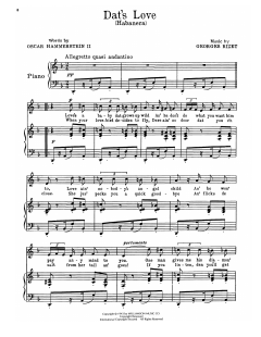 Dat's Love (Habanera) von Oscar Hammerstein II (Download) 