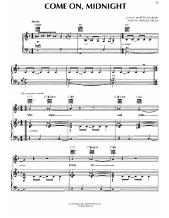 Come On, Midnight von Harold Arlen (Download) 