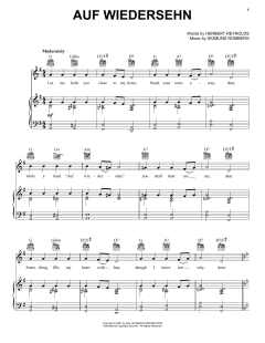 Auf Wiedersehn von Sigmund Romberg (Download) 