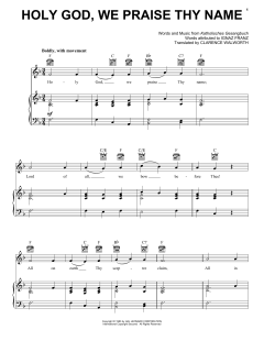 Holy God, We Praise Thy Name von Ignaz Franz (Download) 