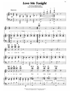 Love Me Tonight von Lorenz Hart (Download) 