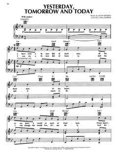 Yesterday, Tomorrow And Today von Lynn Ahrens (Download) 