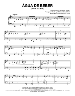 Agua De Beber (Water To Drink) von Antonio Carlos Jobim (Download) 