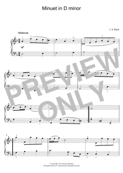 Minuet In D Minor (Download) 