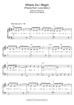Where Do I Begin von Carl Sigman (Download) 