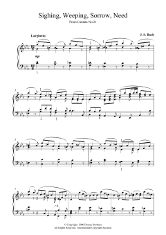 Sighing, Weeping, Sorrow, Need von Johann Sebastian Bach (Download) 