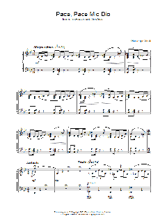 Pace, Pace Mio Dio From 'la Forza Del Destino' von Giuseppe Verdi (Download) 