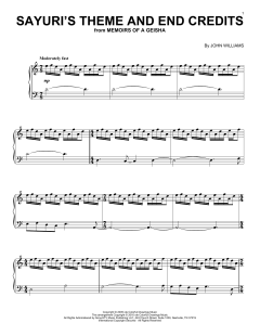 Sayuri's Theme And End Credits von John Williams (Download) 