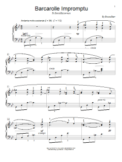 Barcarolle Impromptu von Bruce Berr (Download) 