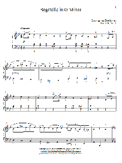 Bagatelle In G Minor, Op. 119, No. 1 von Matthew Edwards (Download) 