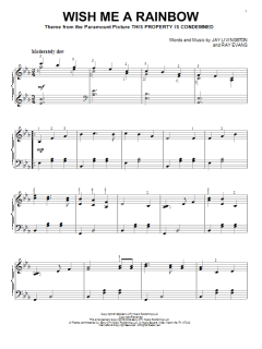 Wish Me A Rainbow von Jay Livingston (Download) 