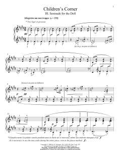 Serenade For The Doll von Claude Debussy (Download) 
