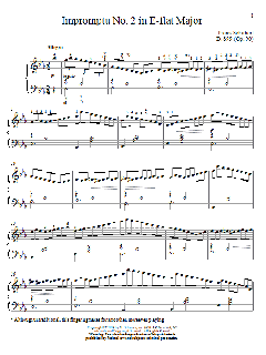Impromptu No. 2 In E-Flat Major von Franz Schubert (Download) 