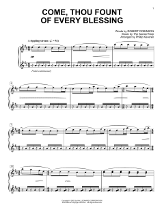 Come, Thou Fount of Every Blessing von Robert Robinson (Download) 