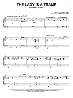 The Lady Is A Tramp von Lorenz Hart (Download) 