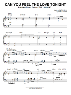 Can You Feel The Love Tonight [Jazz version] von Elton John (Download) 