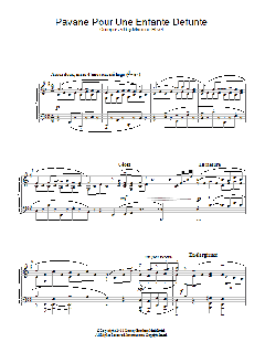 Pavane Pour Une Infante Defunte von Maurice Ravel (Download) 