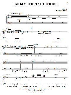 Friday The 13th Theme von Harry Manfredini (Download) 