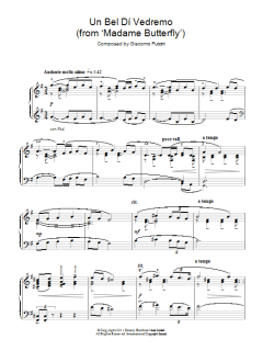 Un Bel Dí Vedremo von Giacomo Puccini (Download) 