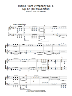 Theme from Symphony No. 5, Op. 67 von Ludwig van Beethoven (Download) 