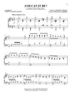 And Can It Be That I Should Gain von Charles Wesley (Download) 