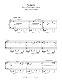 Andante (From Five Impromptus) von Francis Poulenc (Download) 