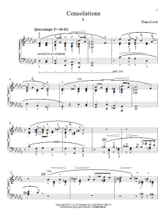 Consolation No. 4 von Franz Liszt (Download) 